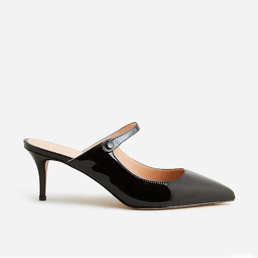J. Crew Colette mule heels in Italian patent leather